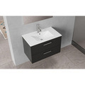 Milano underskab m/vask 80 cm matsort